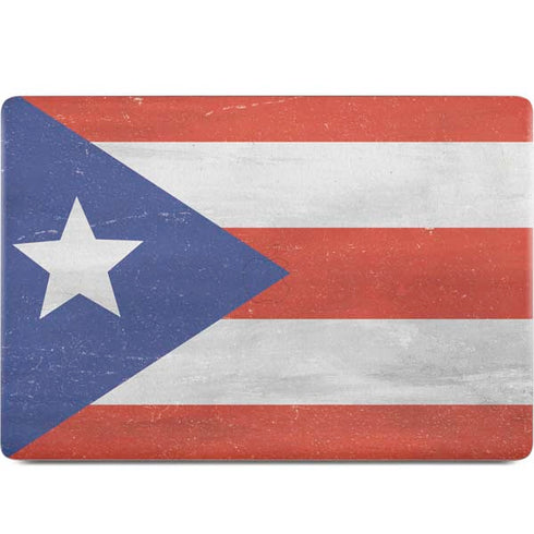 Puerto Rico Flag Distressed MacBook Skins